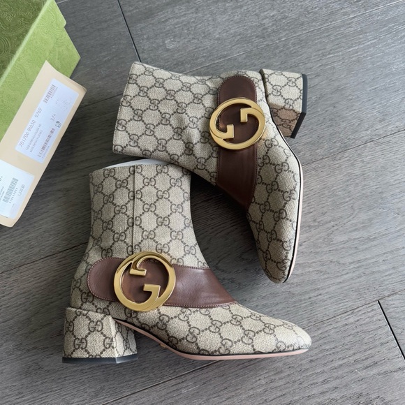 Gucci Blondie GG Supreme ankle-boots - Picture 3 of 7